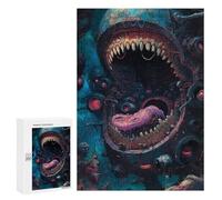 Puzzle pour Adultes 300 PCS Sci-FI Alien Spaceship Encounter Puzzles pour Adultes Cadeau d'anniversaire Jeu D'interaction Parent-Enfant Jeu Intellectuel 300 PCS