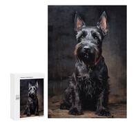 Puzzle pour Adultes 300 PCS Scottish Terrier Puzzles pour Adolescents Jeux Relaxants Cadeaux pour Femmes Cadeaux Uniques pour Anniversaire Et Noël 300 PCS