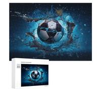 Puzzle pour Adultes 300 PCS Soccer Ball Splash Artwork-2 Casse-tête pour Adolescents, Jeu De Réflexion, Course De Vitesse, Cadeaux d'anniversaire Et Originaux 300 PCS