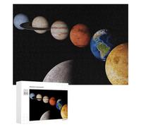 Puzzle pour Adultes 300 PCS Solar System Planets Casse-tête pour Adolescents, Jeu De Réflexion, Course De Vitesse, Cadeaux d'anniversaire Et Originaux 300 PCS