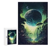 Puzzle pour Adultes 300 PCS Space Mystic Forest Puzzle pour Adultes, Jeu Manuel, Décoration Murale, Cadeau d'anniversaire Et Cadeau Unique 300 PCS