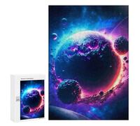 Puzzle pour Adultes 300 PCS Space Planet Galaxy Puzzle pour Adultes Jeux Relaxants pour S'amuser en Famille Jeu Stimulant Cadeaux 300 PCS