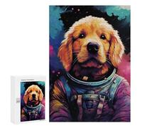 Puzzle pour Adultes 300 PCS Space Pup Adventure -36 Puzzles pour Adultes Course De Vitesse Manuelle Activité Parent-Enfant, pour Toute La Famille 300 PCS