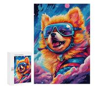 Puzzle pour Adultes 300 PCS Space Pup Adventure -45 Puzzles pour Adultes Course De Vitesse Manuelle Activité Parent-Enfant, pour Toute La Famille 300 PCS