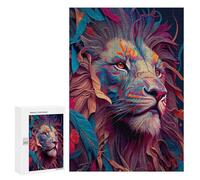 Puzzle pour Adultes 300 PCS The Pride Lion Puzzle pour Adultes, Jeu De Réflexion, Décoration Murale, Idéal comme Cadeau 300 PCS