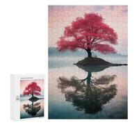 Puzzle pour Adultes 300 PCS The Sakura Tree of Life Puzzles pour Adolescents Jeux De Société Difficile Difficile Est Idéal comme Cadeau 300 PCS
