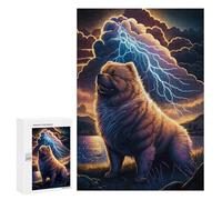 Puzzle pour Adultes 300 PCS Thundering Chow Chow Majesty Puzzles pour Adolescents Découpe De Précision pour Anniversaire, Noël Jouet Jeu Intellectuel 300 PCS