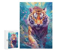 Puzzle pour Adultes 300 PCS Tiger Water Puzzles pour Adolescents Jeux De Société Difficile Difficile Est Idéal comme Cadeau 300 PCS
