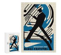 Puzzle pour Adultes 300 PCS Waterfront Park Blues Fest Jeux De Puzzle Relaxants Décoration Parfaite Cadeaux Uniques pour Anniversaire Et Noël 300 PCS