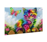 Puzzle pour Adultes 3000 Pièces Puzzle Arc-En-Ciel Chat 81 x 122 cm Jeu éducatif Puzzles Défiants Jeu éducatif, Puzzles pour Femmes, Cadeaux Hommes Décoration Maison Activité Familiale Parfaite K0F333