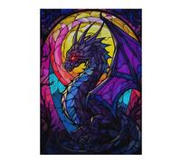 Puzzle pour Adultes 38x26cm/1000pcs Abstract Skeleton Dragon Puzzles pour Adultes Jeu Manuel Découpe De Précision Cadeaux Uniques pour Anniversaire Et Noël 38x26cm/1000pcs