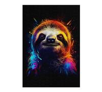 Puzzle pour Adultes 38x26cm/1000pcs Amazing Sloth Casse-tête pour Adolescents, Jeu De Réflexion, Course De Vitesse Manuelle, Cadeaux Uniques d'anniversaire Et De Noël 38x26cm/1000pcs