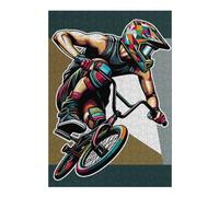 Puzzle pour Adultes 38x26cm/1000pcs BMX WPAP Pop Art Puzzles pour Adultes Jeu Familial Difficile Jeu Stimulant Cadeaux 38x26cm/1000pcs