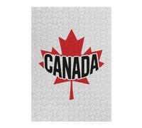 Puzzle pour Adultes 38x26cm/1000pcs Canada Maple Leaf Logo Puzzle pour Adultes Jeux Relaxants Assemblage De Motifs Cadeaux Uniques pour Anniversaire Et Noël 38x26cm/1000pcs