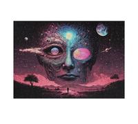 Puzzle Pour Adultes 38x26cm/1000pcs Galactic Dreamscape A Surreal Journey Through Space And Time Puzzle Pour Adultes Jeux Relaxants, Amusants Et Humoristiques Interaction Parent-enfant 38x26cm/1000pcs