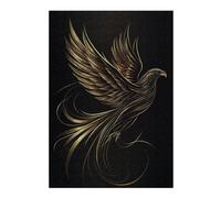 Puzzle pour Adultes 38x26cm/1000pcs Golden Winged Eagle Casse-tête pour Adolescents Jeu De Réflexion Analyse Et Logique Jeu Stimulant Cadeaux 38x26cm/1000pcs