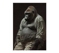 Puzzle pour Adultes 38x26cm/1000pcs Gorilla Fat Puzzle pour Adultes, Jeu Familial, Décoration Intérieure, Cadeau d'anniversaire Et Cadeau Unique 38x26cm/1000pcs