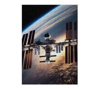 Puzzle pour Adultes 38x26cm/1000pcs Panoramic Earth Orbit View Puzzle pour Adultes Jeux De Détente pour S'amuser en Famille Interaction Parent-Enfant 38x26cm/1000pcs