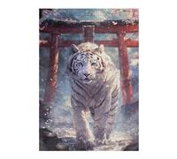 Puzzle pour Adultes 38x26cm/1000pcs Sakura Tiger Torii Path Puzzles pour Adultes Jouets Anti-Stress Analyse Et Logique Cadeaux Uniques pour Anniversaire Et Noël 38x26cm/1000pcs