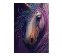 Puzzle pour Adultes 38x26cm/1000pcs Unicorn Painting Puzzle Jeux Amusants Décoration Murale Cadeaux Uniques pour Anniversaire Et Noël 38x26cm/1000pcs