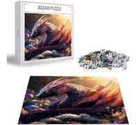 Puzzle pour Adultes 4000 Pièces, Animal Puzzle Adulte 4000 Pièces Lettres à l'arrière, Pas de poussière, Jeu éducatif défi Joue Art Puzzles Classiques Dinosaure, pour Personnes âgées 141x87cm H-970