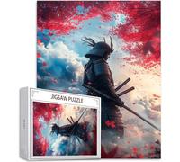 Puzzle pour Adultes 4000 Pièces, Japon Puzzle Adulte 4000 Pièces Lettres à l'arrière, Pas de poussière, Jeu éducatif défi Joue Art Puzzles Classiques Guerrier, pour Personnes âgées 141x87cm H-610