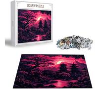Puzzle pour Adultes 4000 Pièces, Lune Puzzle Adulte 4000 Pièces lettres à l'arrière, pas de poussière, Jeu éducatif défi Joue Art Puzzles Classiques Paysage, Cadeau pour Personnes âgées 141x87cm H-232