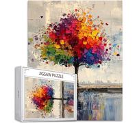 Puzzle pour Adultes 4000 Pièces, Rêve Puzzle Adulte 4000 Pièces Lettres à l'arrière, Pas de poussière, Jeu éducatif défi Joue Puzzles Classiques Arbre de la Vie, pour Personnes âgées 141x87cm H-3337