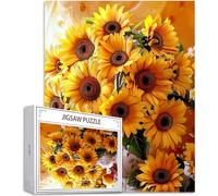 Puzzle pour Adultes 4000 Pièces, Tournesol Puzzle Adulte 4000 Pièces Lettres à l'arrière, Pas de poussière, Jeu éducatif défi Joue Art Puzzles Classiques Fleur, pour Personnes âgées 141x87cm H-295