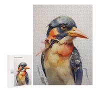 Puzzle pour Adultes 500 PCS Bird Head Watercolor Puzzles pour Adolescents Jeux De Société Difficile Difficile Est Idéal comme Cadeau 500 PCS