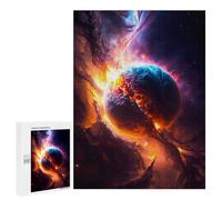 Puzzle pour Adultes 500 PCS Birth of A Planet Puzzle pour Adultes, Jeu De Réflexion, Décoration Murale, Idéal comme Cadeau 500 PCS