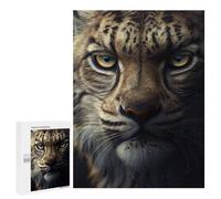 Puzzle pour Adultes 500 PCS Bobcat The Big Cat Puzzles pour Adolescents Jeu Manuel Décoration Intérieure Jeu Stimulant Cadeaux 500 PCS