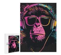 Puzzle pour Adultes 500 PCS Chill Monkey Vibes -1 Puzzles pour Adultes Cadeau d'anniversaire Jeu D'interaction Parent-Enfant Jeu Intellectuel 500 PCS