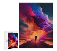 Puzzle pour Adultes 500 PCS Colorful Clouds Journey Puzzles pour Adolescents Jeu Manuel Décoration Intérieure Jeu Stimulant Cadeaux 500 PCS