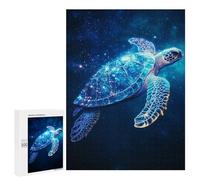 Puzzle pour Adultes 500 PCS Cosmic Sea Turtle Puzzles pour Adolescents Jeu Manuel Décoration Intérieure Jeu Stimulant Cadeaux 500 PCS