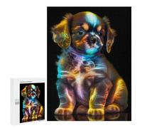 Puzzle pour Adultes 500 PCS Cute Cosmic Puppy Puzzles pour Adolescents Jeux De Société Difficile Difficile Est Idéal comme Cadeau 500 PCS