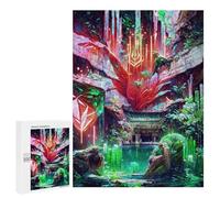 Puzzle pour Adultes 500 PCS Enchanted Luminous Cave Puzzles pour Adolescents, Jouet, Décoration Murale, Motif À Assembler, Interaction Parent-Enfant 500 PCS