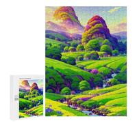 Puzzle pour Adultes 500 PCS Enchanted Valley Landscape Casse-tête pour Adolescents, Jeu De Réflexion, Course De Vitesse, Cadeaux d'anniversaire Et Originaux 500 PCS
