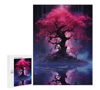 Puzzle pour Adultes 500 PCS Epic Purple and Blue Tree Puzzles pour Adolescents Jeux De Société Difficile Difficile Est Idéal comme Cadeau 500 PCS