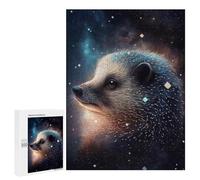 Puzzle pour Adultes 500 PCS Galactic Hedgehog Art Print -2 Puzzles pour Adultes Course De Vitesse Manuelle Activité Parent-Enfant, pour Toute La Famille 500 PCS
