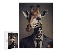 Puzzle pour Adultes 500 PCS Giraffe Suit Animal Puzzles pour Adolescents Jeux De Société Difficile Difficile Est Idéal comme Cadeau 500 PCS