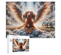 Puzzle pour Adultes 500 PCS Heavenly Pet Angel Casse-tête pour Adolescents, Jeu De Réflexion, Course De Vitesse, Cadeaux d'anniversaire Et Originaux 500 PCS