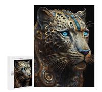 Puzzle pour Adultes 500 PCS Mystical Cosmic Leopard Puzzle pour Adultes, Jeu De Réflexion, Décoration Murale, Idéal comme Cadeau 500 PCS