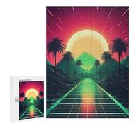 Puzzle pour Adultes 500 PCS Neon Dreamscape Odyssey Puzzle pour Adultes, Jeu Familial, Décoration Intérieure, Cadeaux Uniques pour Anniversaire Et Noël 500 PCS