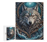 Puzzle pour Adultes 500 PCS Ocean Wolf Steampunk Puzzle pour Adultes Jeux Relaxants pour S'amuser en Famille Jeu Stimulant Cadeaux 500 PCS