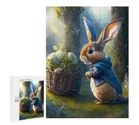 Puzzle pour Adultes 500 PCS Peter Rabbit's Adventure in The Forest Jeux De Puzzle Relaxants Décoration Parfaite Cadeaux Uniques pour Anniversaire Et Noël 500 PCS