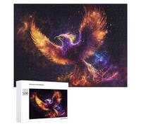 Puzzle pour Adultes 500 PCS Phoenix Rise Celestial Flame Artwork -1 Casse-tête pour Adolescents, Jeu De Réflexion, Course De Vitesse, Cadeaux d'anniversaire Et Originaux 500 PCS
