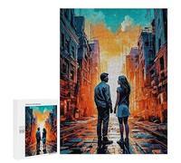 Puzzle pour Adultes 500 PCS Post-Apocalyptic Couple Puzzle pour Adultes Jeux Relaxants pour S'amuser en Famille Jeu Stimulant Cadeaux 500 PCS