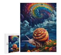 Puzzle pour Adultes 500 PCS Rainbow Snail Journey Casse-tête pour Adolescents, Jeu De Réflexion, Course De Vitesse, Cadeaux d'anniversaire Et Originaux 500 PCS