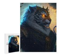 Puzzle pour Adultes 500 PCS Regal Tiger in Armor Casse-tête pour Adolescents, Jeu De Réflexion, Course De Vitesse, Cadeaux d'anniversaire Et Originaux 500 PCS